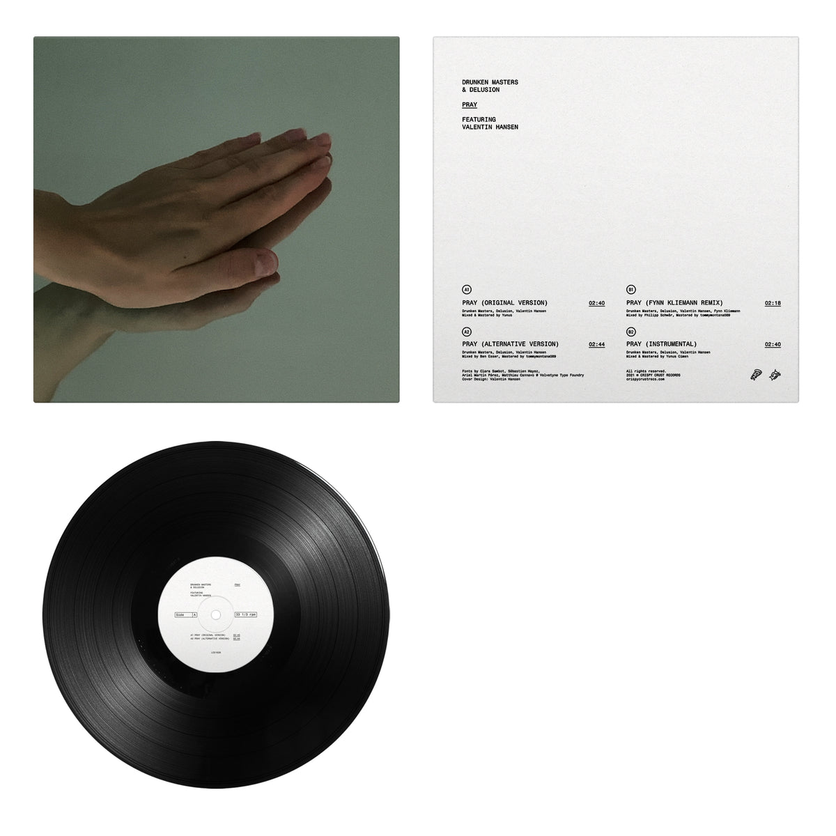 Drunken Masters PRAY EP 12" Vinyl