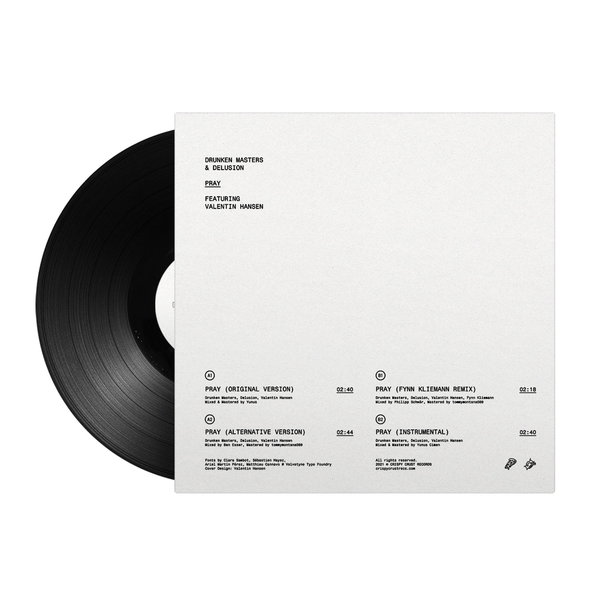 Drunken Masters PRAY EP 12" Vinyl